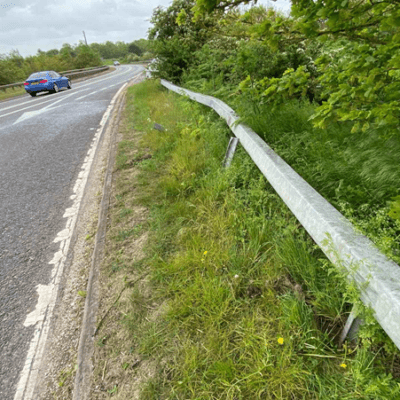 Smartraft® A14 Jct 36 Entry Slip Road Damaged VRS